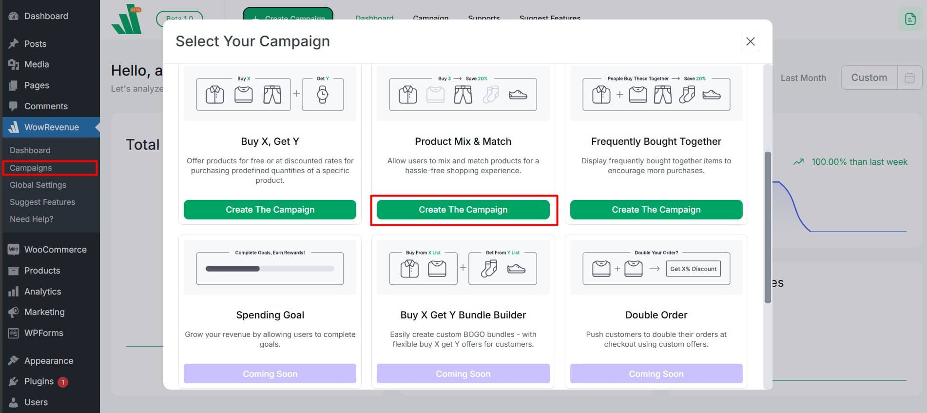 Product Mix & Match Campaign