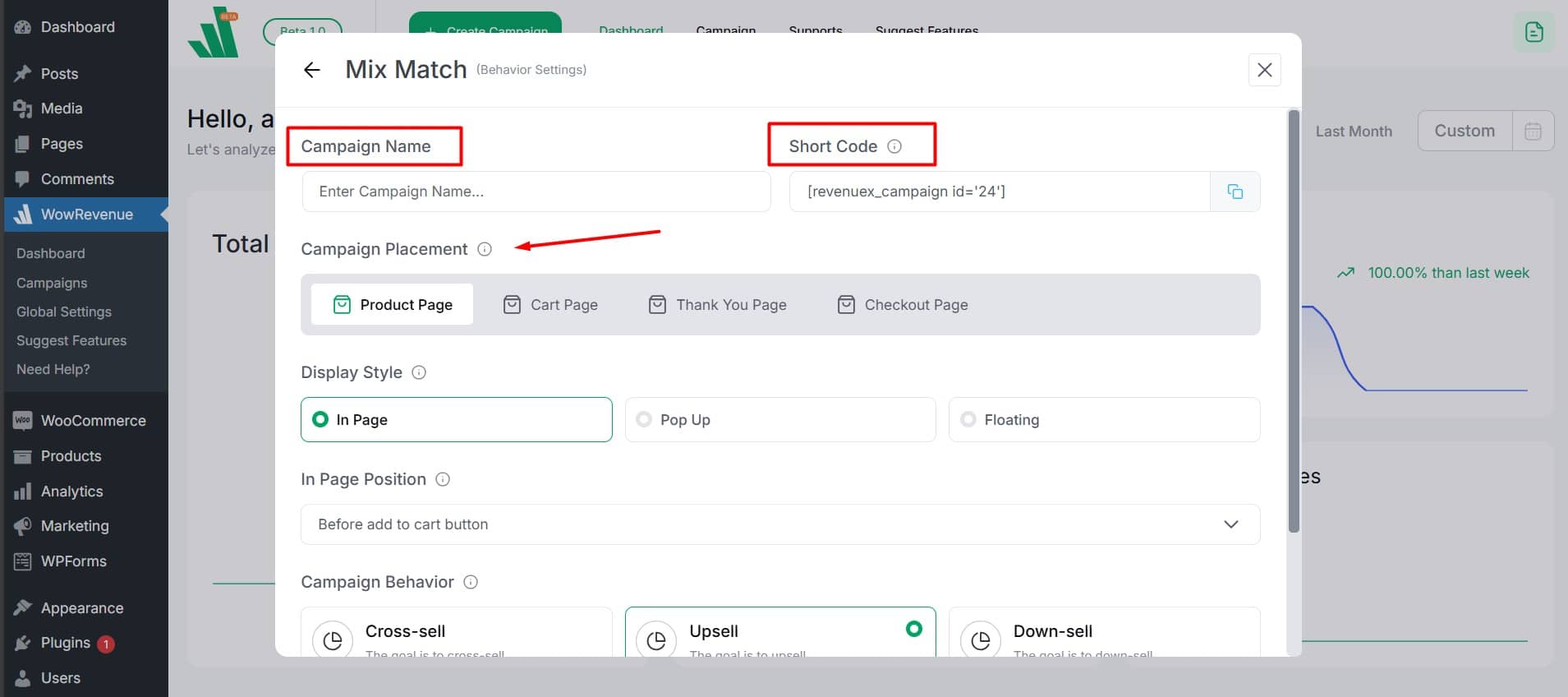 Product Mix & Match edit behavior