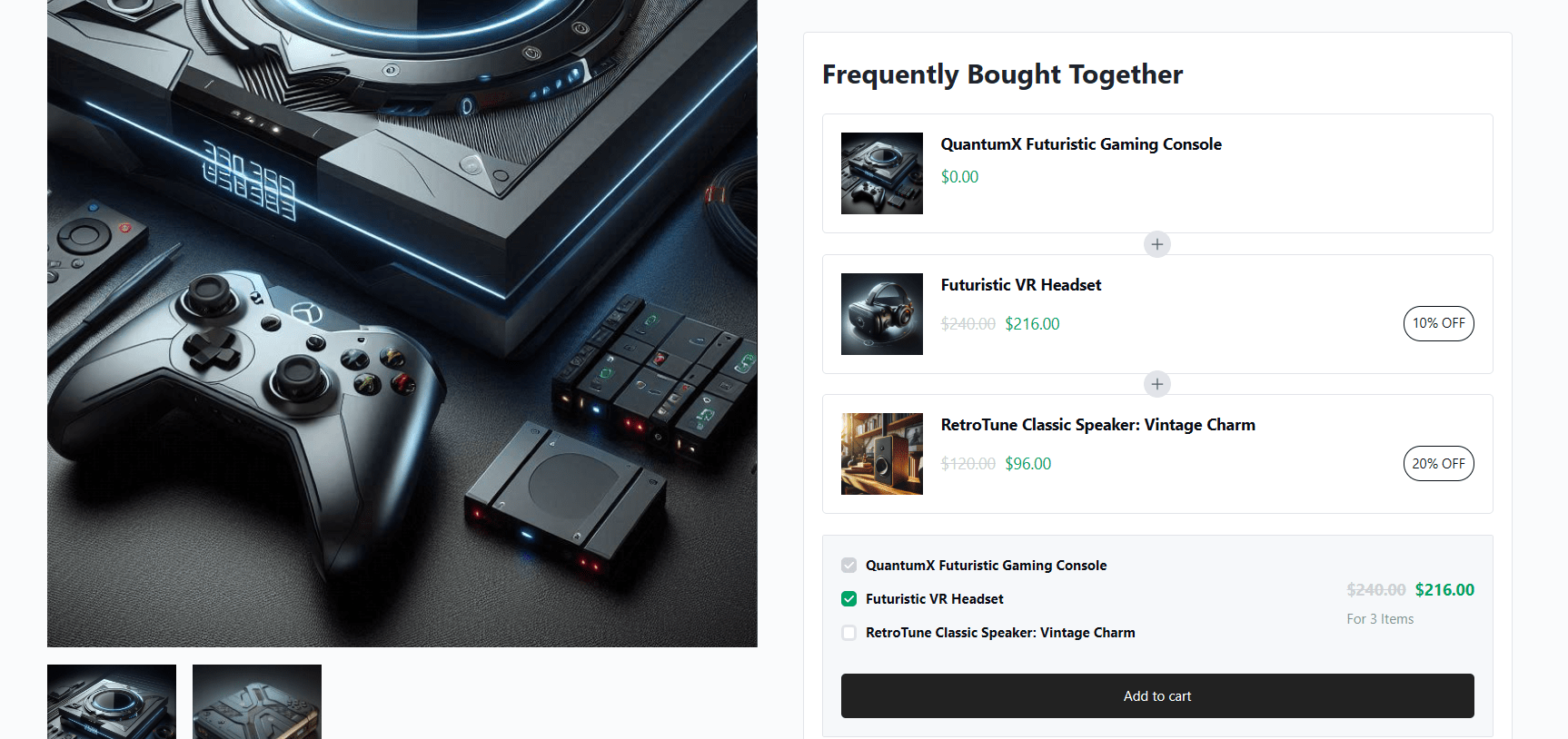 frequently bought together in WooCommerce