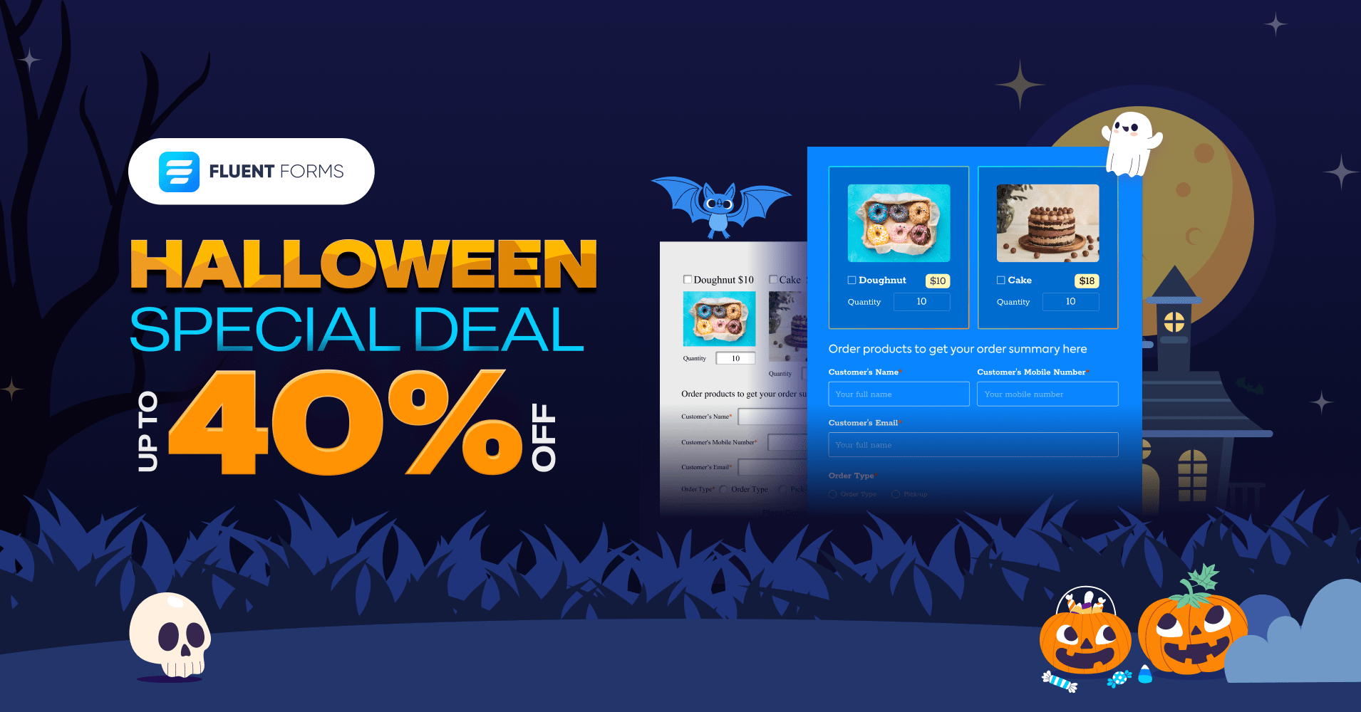 Fluent Forms WordPress Halloween Deals 