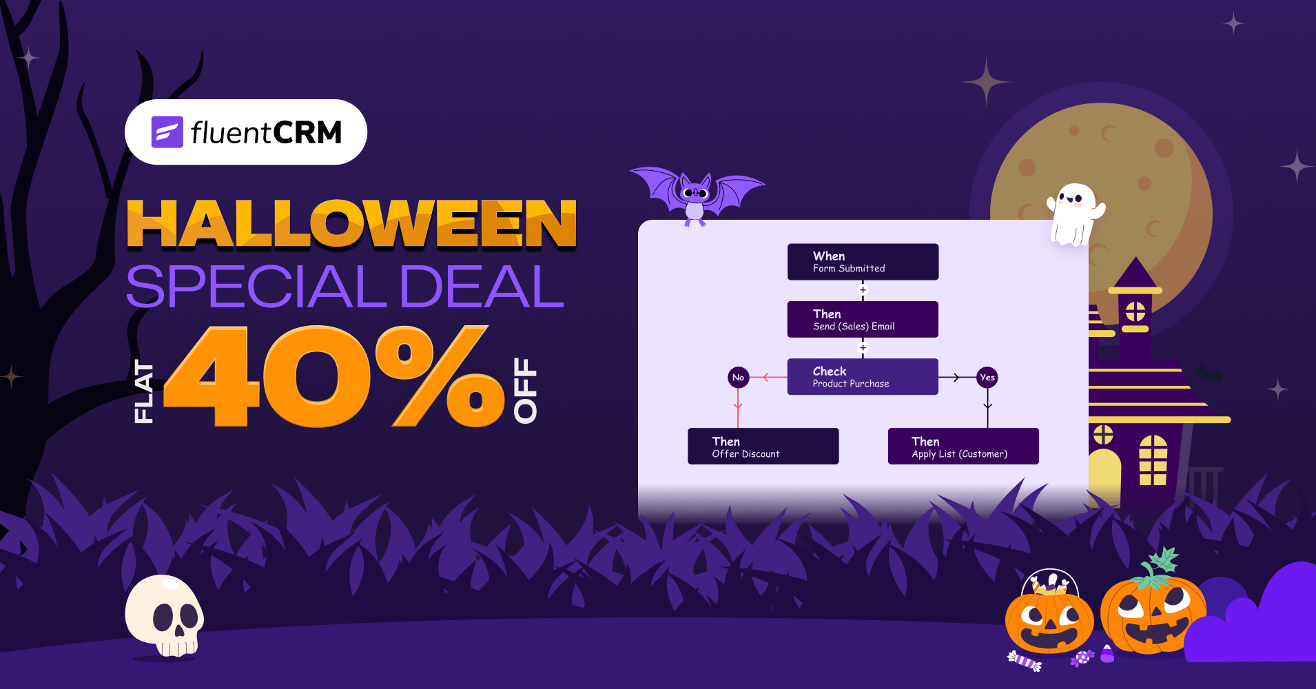 FluentCRM WordPress Halloween Deals 